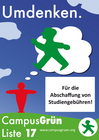 Plakat Umdenken - Studiengebühren (2008)